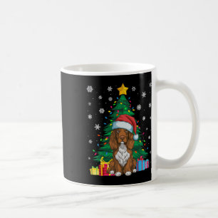 Ugly Sweater Xmas Tree Lights Field Spaniel Dog Sa Coffee Mug