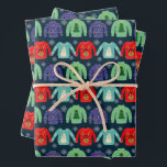 Ugly Sweaters Christmas Illustration Snowflakes  Wrapping Paper Sheet<br><div class="desc">Ugly Sweaters Christmas Illustration Snowflakes Wrapping Paper Sheets</div>
