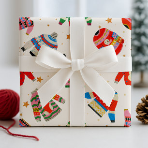 Ugly Sweaters Holiday Wrapping Paper