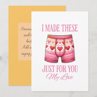 Ugly Underwear Valentines Holiday Card