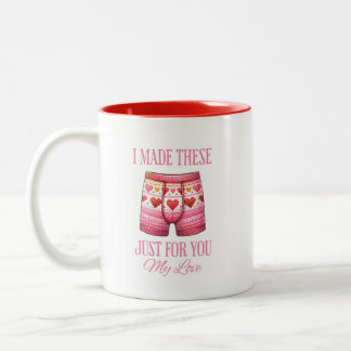 Ugly Underwear Valentines Two-Tone Coffee Mug