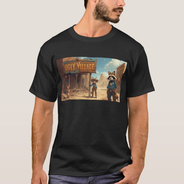 Ugly Village Old West  T-Shirt (Front)