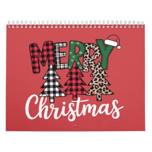 Ugly Xmas Merry and Bright Christmas Tree Santa Calendar