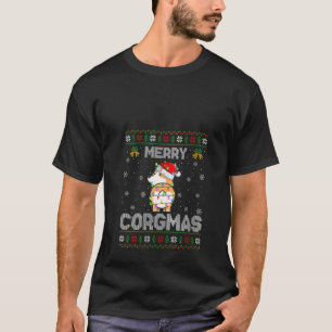 Ugly Xmas Santa Merry Corgmas Corgi Dog Christmas  T-Shirt