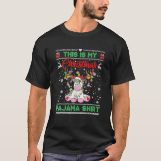Ugly Xmas Sweater Santa Unicorn This Is My Christm