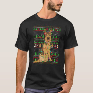 Ugly Xmas Sweater Style  Belgian Malinois Dog Chri