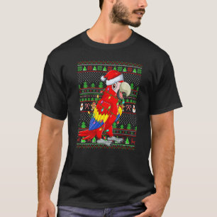 Ugly Xmas Sweater Style Lighting Parrot Bird Chris