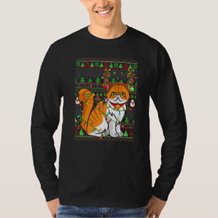 Ugly Xmas Sweater Style Lighting Persian Cat Chris