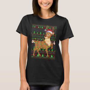 Ugly Xmas Sweater Style Lighting Reindeer Christma