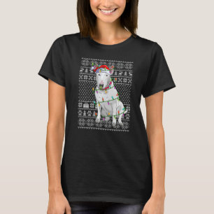 Ugly Xmas Sweater Style Santa Bull Terrier Dog Chr