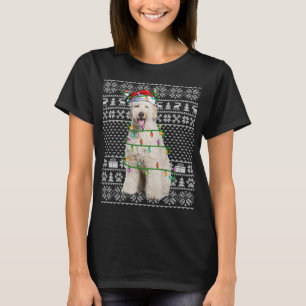 Ugly Xmas Sweater Style Santa Labradoodle Dog Chri
