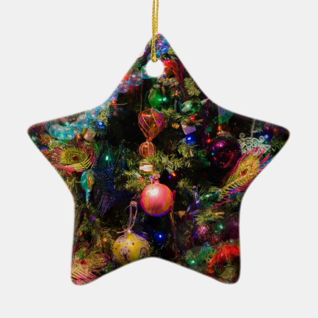 ugly xmas tree ceramic ornament (Front)