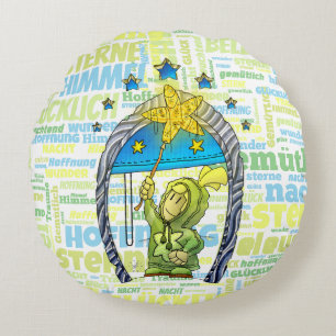 Ugo - Glücklicher Stern /  Round Pillow