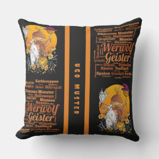 Ugo - Halloween / Thermos Outdoor Pillow