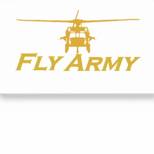 UH60 Blackhawk Frontal Clear Decal, 4" x 2.5" (Front)