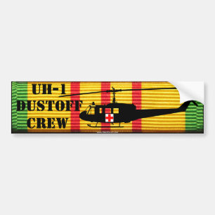 UH-1 "Huey" DUSTOFF CREW VSM Bumper Sticker