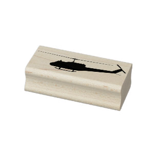 UH-1 Huey Helicopter Rubber Stamp