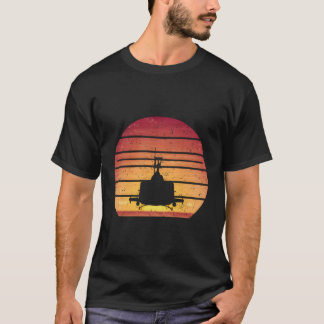 Uh-1 Huey Helicopter Style Vietnam Chopper T-Shirt