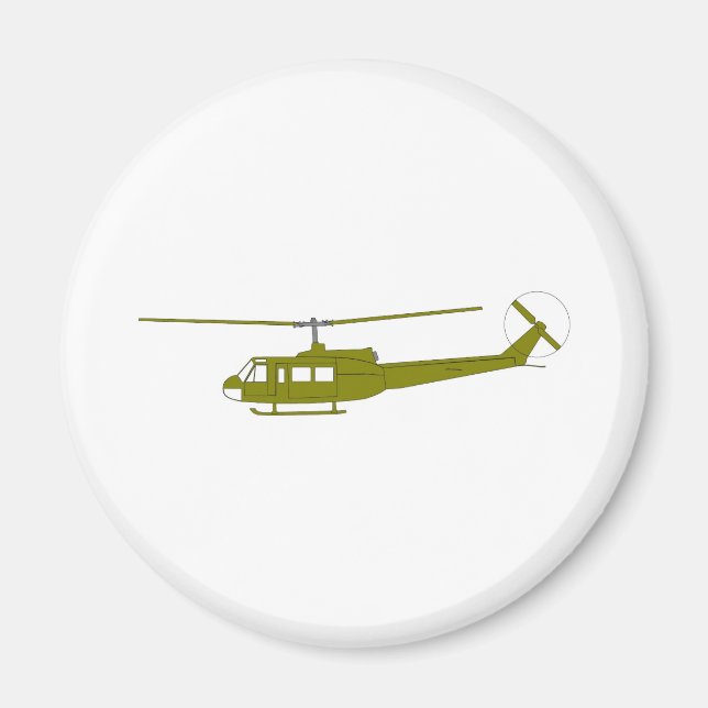 UH-1H 'Huey' Utility Helicopter Magnet (Front)