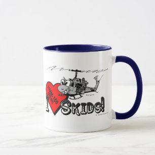 UH-1N I Love Skids ringer mug