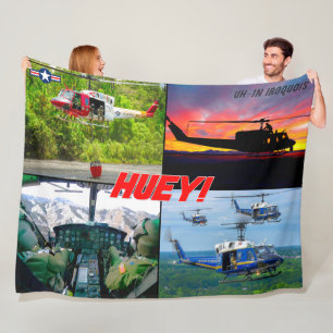UH-1N IROQUOIS "HUEY" FLEECE BLANKET