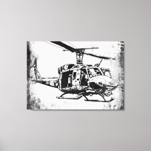 UH-1N Twin Huey Canvas Print