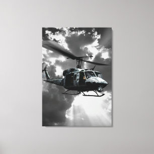 UH-1N Twin Huey Canvas Print