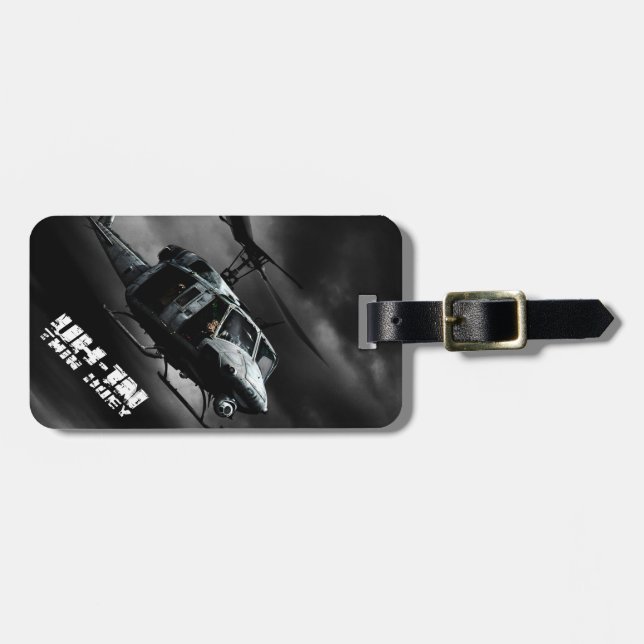 UH-1N Twin Huey Luggage Tag (Front Horizontal)