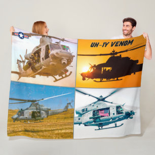 UH-1Y VENOM FLEECE BLANKET