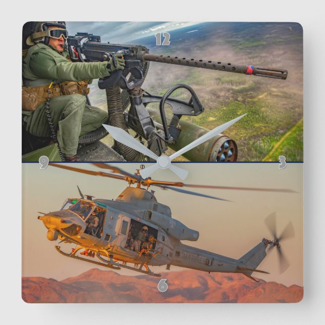 UH-1Y VENOM SQUARE WALL CLOCK (Front)