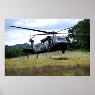 UH-60 Black Hawk Helicopter Poster