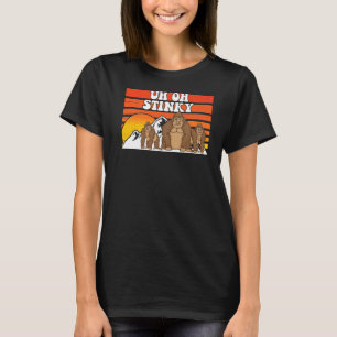 Uh Oh Stinky Cute Monkey For Men Women Animal 2 T-Shirt