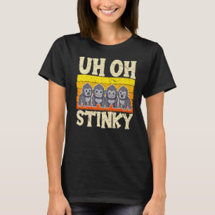 Uh Oh Stinky Cute Monkey For Men Women  Animal T-Shirt