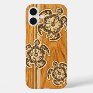 Uhane Honu Faux Wood Hawaiian Turtle Case-Mate iPh iPhone 16 Plus Case