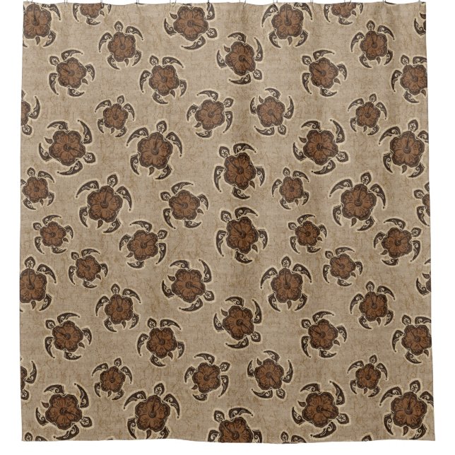 Uhane Honu Hibiscus Batik Hawaiian Turtle (Front)