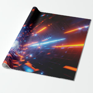 Uhd wallpaper laser light design wrapping paper