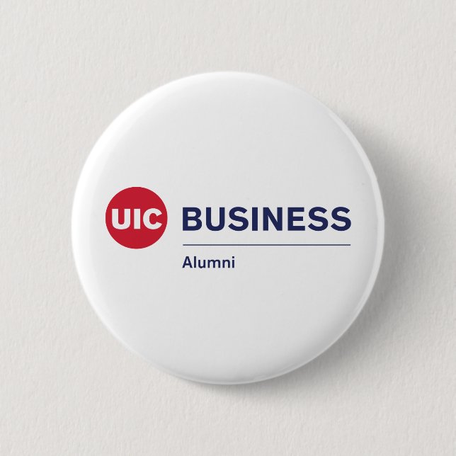  UIC Business Alumni 2 Inch Round Button (Front)