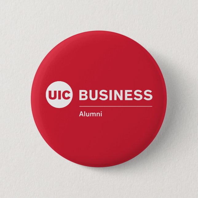 UIC Business Alumni 2 Inch Round Button (Front)