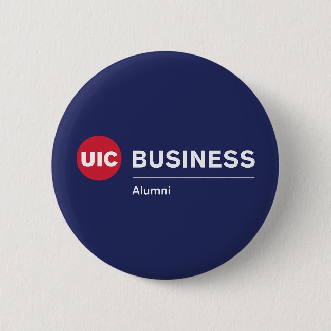  UIC Business Alumni 2 Inch Round Button (Front)