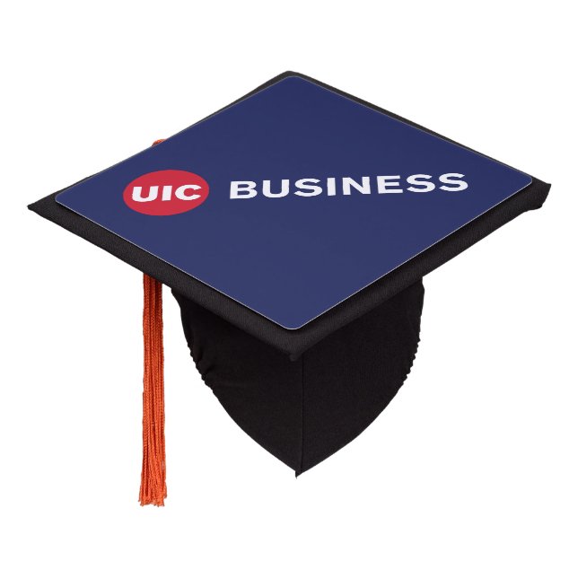  UIC Business  Graduation Cap Topper (Angled)