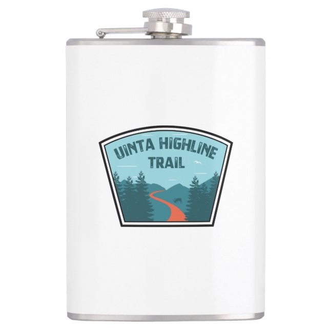 Uinta Highline Trail Utah Hip Flask (Front)