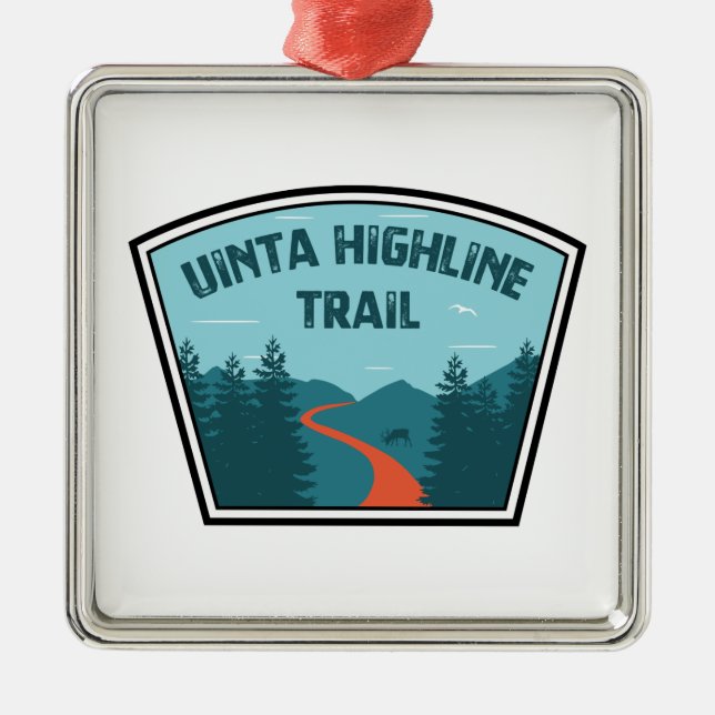 Uinta Highline Trail Utah Metal Ornament (Front)
