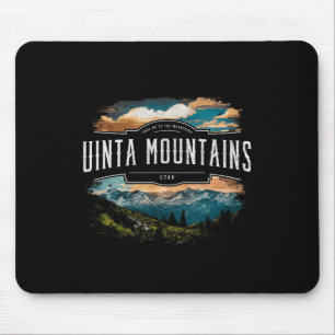 Uinta Mountains Utah Hiking Outdoors Vintage Mouse Pad