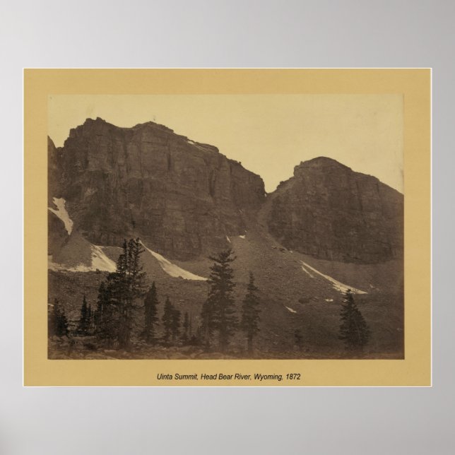 Uinta Summit, Head Bear River, Wyoming 1872 Poster (Front)
