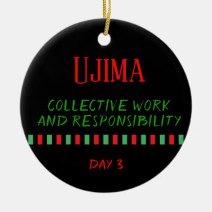 Ujima - Jour 3 de Kwanzaa  Ornement