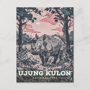 Ujung Kulon National Park Postcard
