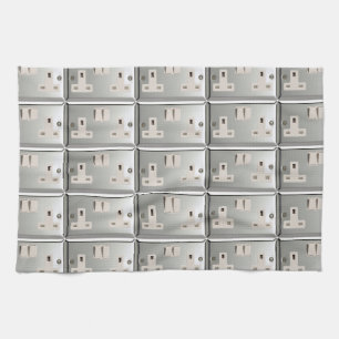 UK AC BS 1363 Plug Socket [British Standard] Kitchen Towel