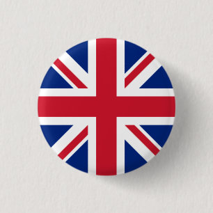 UK Badge - Union Jack 1 Inch Round Button