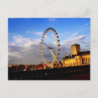 UK) Beautiful LONDON EYE Scenery Postcard