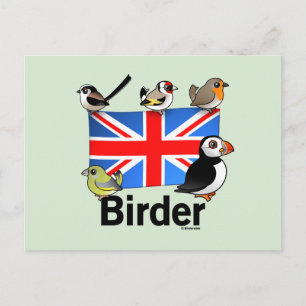 UK Birder Postcard